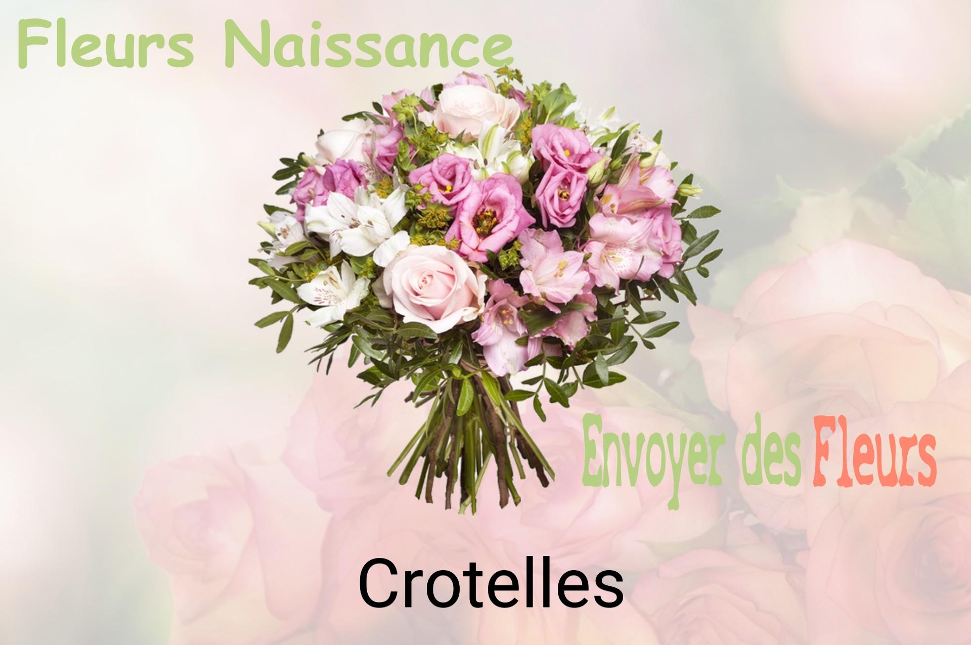 Bouquet de fleurs de naissance livré à Crotelles